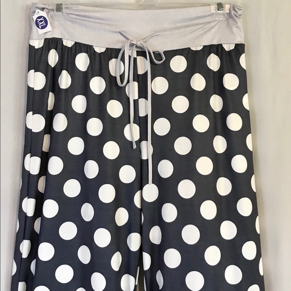 NWT Women’s Polka Dot Pajama Lounge Pants XXL - Picture 2 of 8